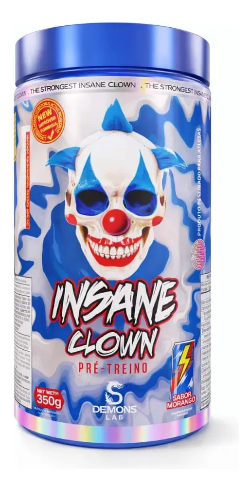 Pré-Treino Insane Clown 350g Sabor Energético Mad Bull