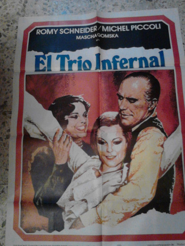 Romy Schneider Afiche El Trio Infernal (1974)