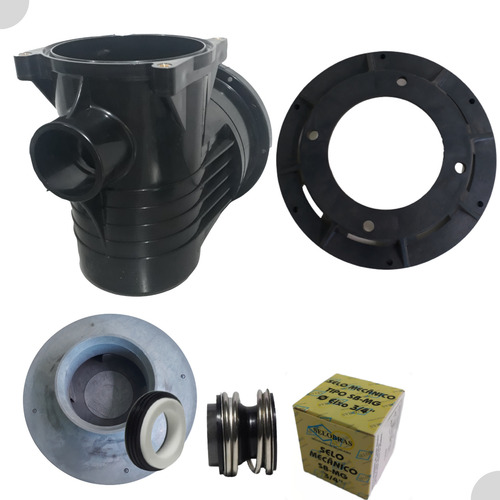 Kit Carcaça Pf-22 Corpo Intermedia. Externa Rotor 1/2 C Selo