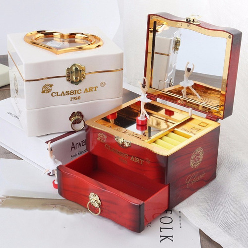 Caja De Música Clásica Para Piano, Bailarina Giratoria