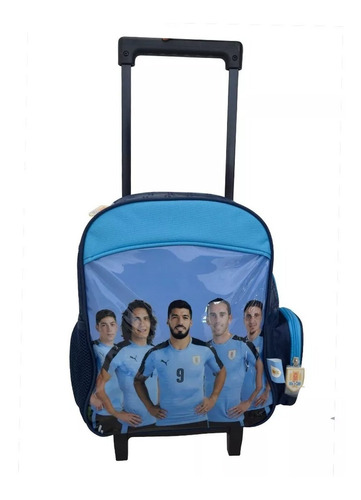 Mochila De Uruguay Con Rueditas Bolso De Niño Niña Colegial