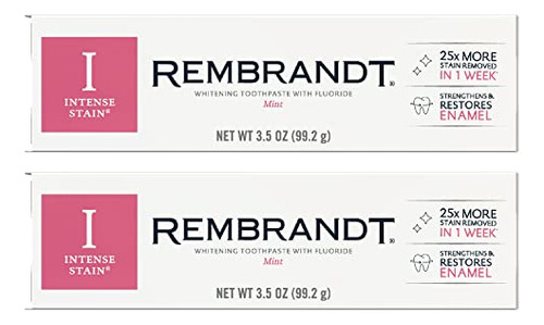 Pasta De Dientes Rembrandt Mint Whitening 2x100ml