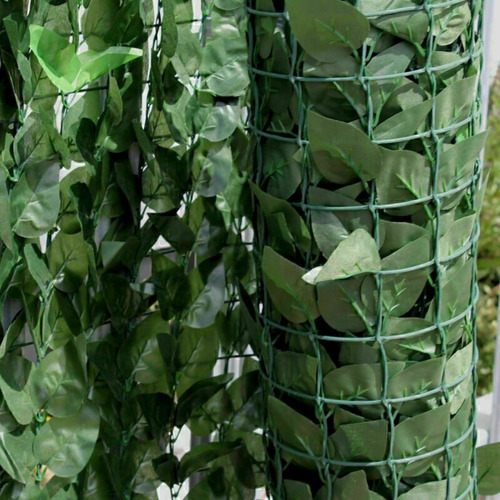 Valla Artificial Con Hojas De Hiedra, Pared De Jardín Con Pl