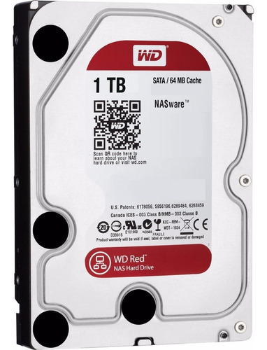 Disco Rigido Hd 1tb W.digital Red 5400 64mb Nas