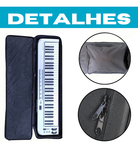 Capa Bag Luxo Acolchoada P/ Teclado Musical Roland Xps-10
