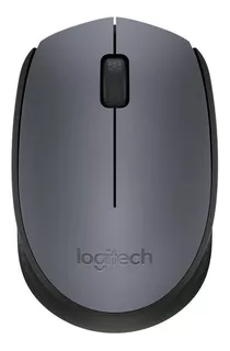 Mouse inalámbrico Logitech M170 gris y negro