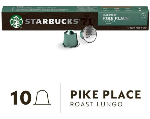 Capsulas Starbucks Nespresso Cafe Pike Place Roast Lungo