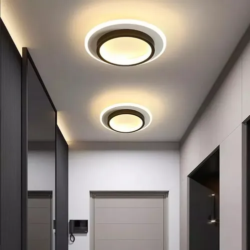 Lámpara De Techo Moderna 265v 32w Luz De 3 Colores Redonda