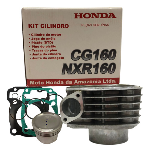Kit Cilindro Motor Cg 160 Fan 2016 A 2021 Original Hamp