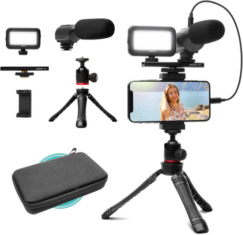 Movo Ivlogger- Kit De Vlogging Compatible Con iPhone/lightni