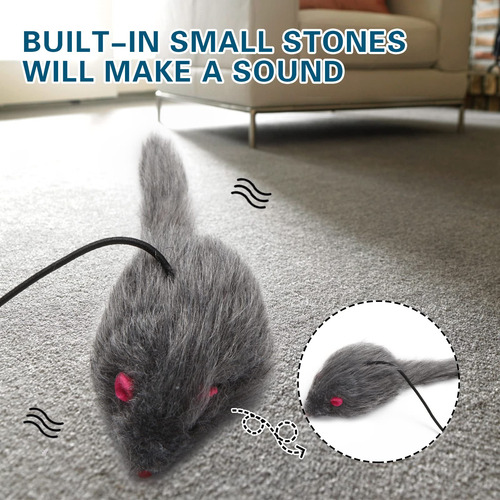 Juguetes De Plumas Para Gatos Diversión Y Ejercicio.