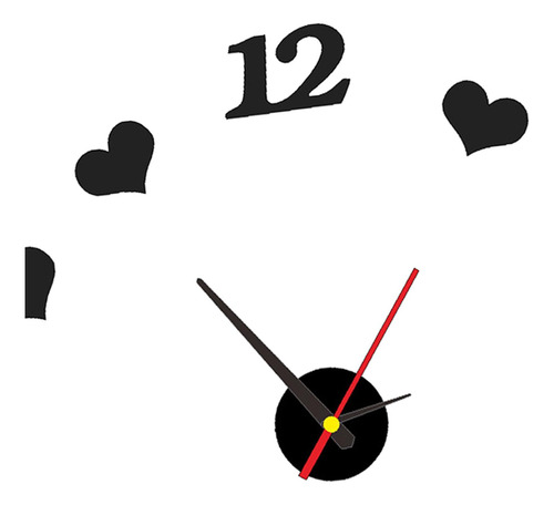 Reloj De Pared Sin Marco Reloj De Pared Decoración Negro