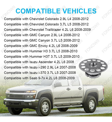 Engrane Tiempo Variable Vvt Para Colorado 2.9 2011 2012