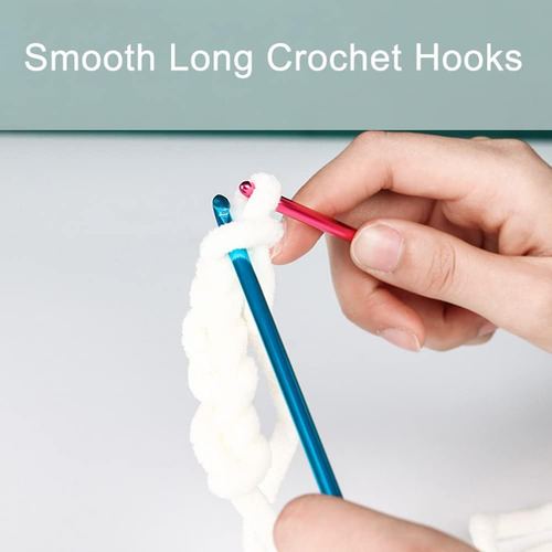 Ganchos De Crochet Largos 5.0 Mm 6.0 Mm 7.0 Mm 8.0 Mm Agujas