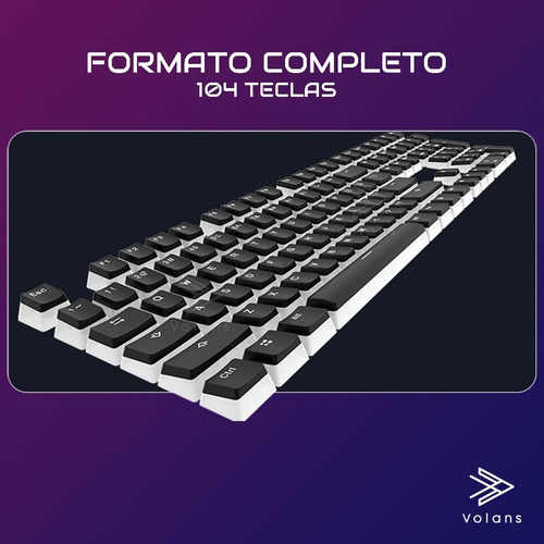 Imagen 3 de 4 de Keycaps Pudding Pbt Negras - Ajazz