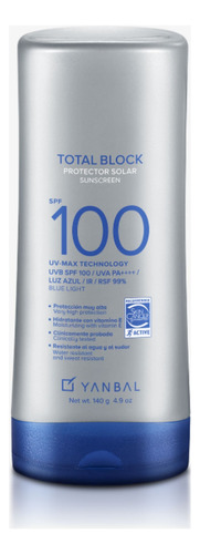 Bloqueador Solar Spf100 Total Block Jumbo Yanbal - Unique