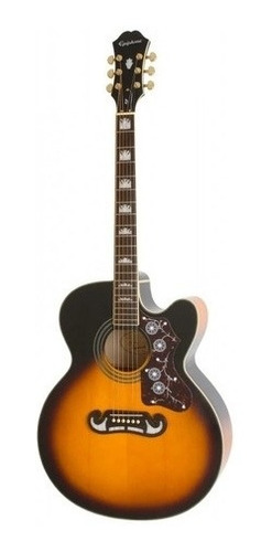 Violão EpiPhone Ej-200sce Vintage Sunburst