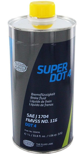 Pentosin 1204116 Super Dot 4 Brake Fluid, 1 Liter