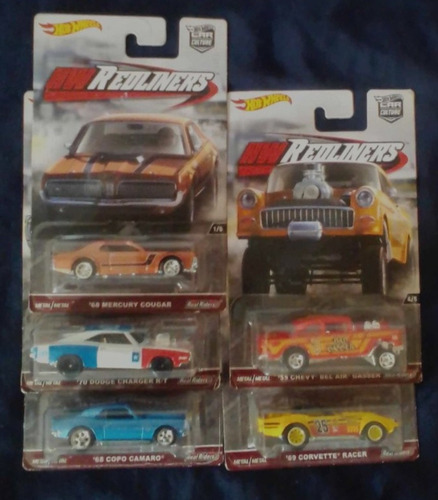 Hotwheels Redliners 5pack