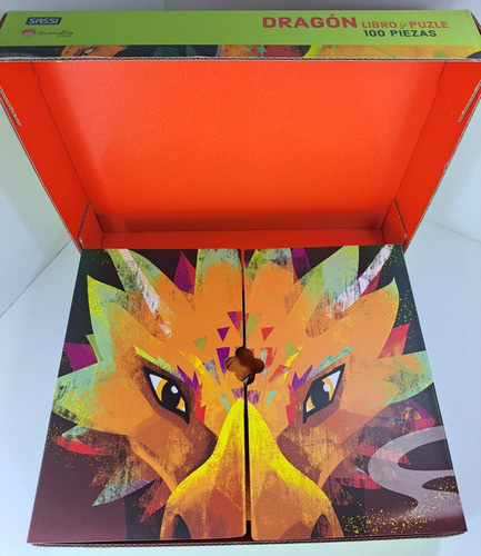 Dragon Caja + Libro + Puzzle De 100 Piezas - 5+