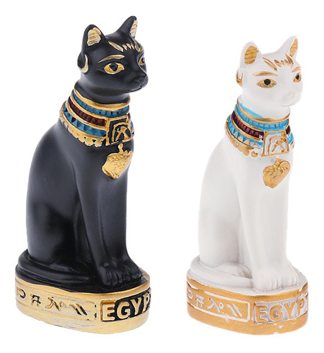 2 Piezas De Resina Mau Cat Statue Hand