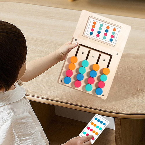 Rompecabezas De Madera A Juego De Colores Juguete De Rompeca