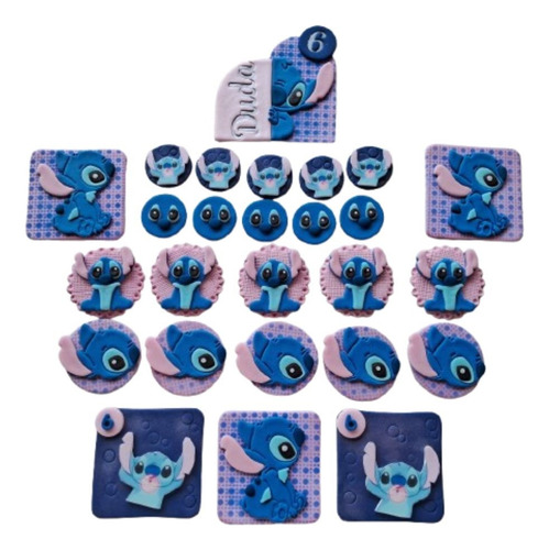 Apliques De Pasta Americana - Stitch