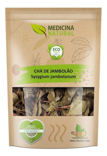 Chá De Jambolão - Syzygium Jambolanum - Orgânico 100g