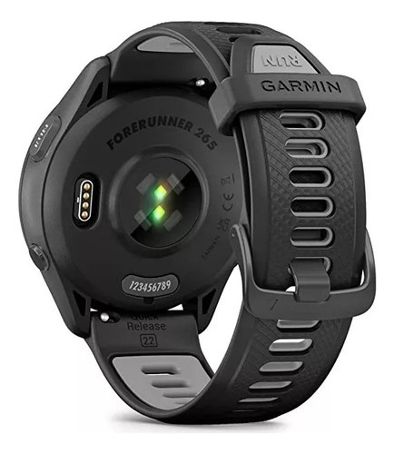 Relógio Smartwatch Garmin Forerunner 265 Amoled Preto/cinza Cor Da Caixa Preto Cor Da Pulseira Preto Cor Do Bisel Preto