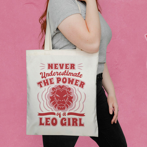 Tote Bag Bolso Dama Signo Leo Nunca Subestimes Una Mujer Leo