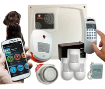 Comprar Kit Alarma Casa Celular+3 Sensor Pet+sirenas+control+bateria