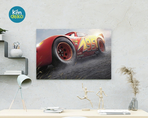 Cuadro Decorativo Lienzo Canvas Rayo Mcqueen 110x60cm 