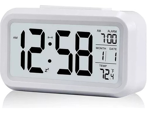 Reloj Despertador Con Pantalla Led, Fecha Y Temperatura