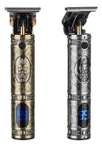 * . Tela Lcd Prateada Do Kit De Barbear T9
