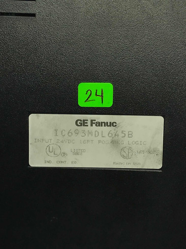 Ge Fanuc Ic693mdl645 Mod De Entradas Ic693mdl645b 24 (Usado)