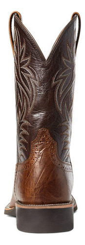 Botas De Cowboy Ocidentais Com Bico Largo E Entalhadas