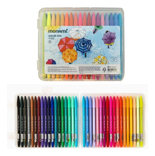 Monami Plus Pen 3000 X 36 Colores
