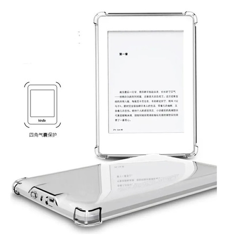 Capa Para Kindle Em Tpu Transparente Antishock Flexível