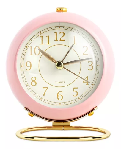 Reloj despertador Retro - Rosa - dormitorio - niños y adultos