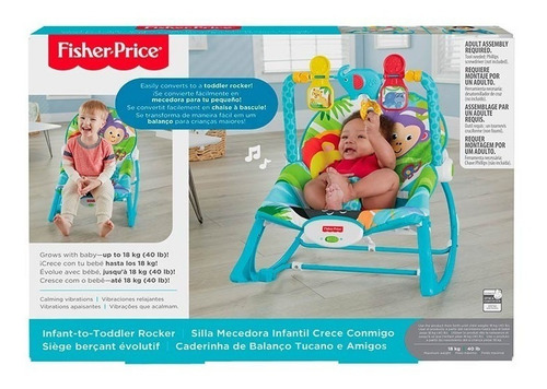 Fisher Price Silla Mecedora Vibradora Crece Conmigo 18kg
