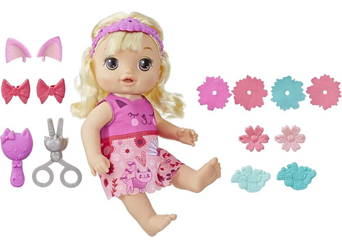 Boneca Baby Alive Penteados Diferente Loira Português Hasbro