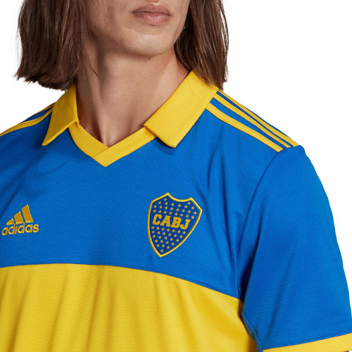 Imagen 4 de 5 de Camiseta adidas Local Boca Juniors 22/23 Hombre Blue/yellow