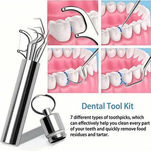 .. Set De 5 Juegos De Limpieza Dental Portátil Para Picnic