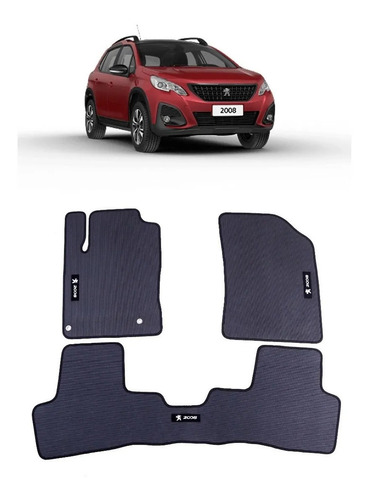 Tapete Con Parte Trasera Entero  Peugeot 2008 Año 2020