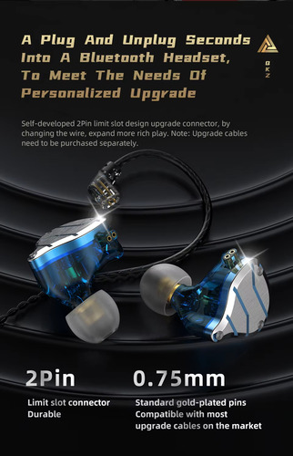Audifonos Qkz Zxn, Hifi Bass Earbuds, Con Mic