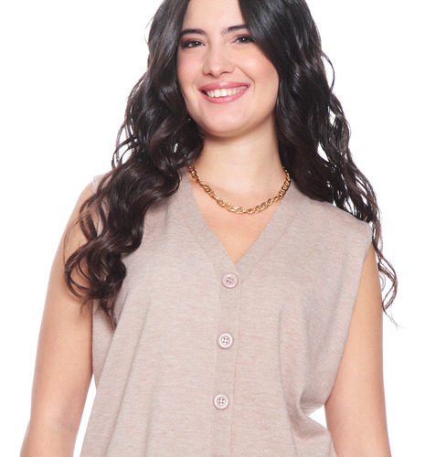 Conjunto Wados Chaleco Y Pantalon Wideleg Tiro Alto