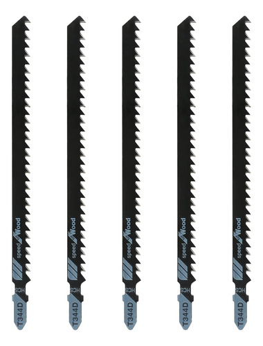 Qjaiune 5 Cuchillas De Sierra T344d T-shank Jigsaw Blades, 6