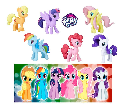My Little Pony Colección De 6 Personajes Nuevo Y Original !!