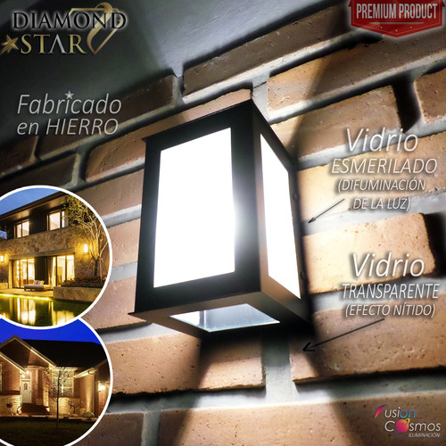 Aplique Pared Exterior 10 Efectos Rayos X Luz Tortuga P/ Led
