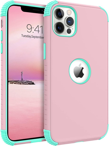 Funda Bentoben Para iPhone 12 Pro Max Pink N Aqua